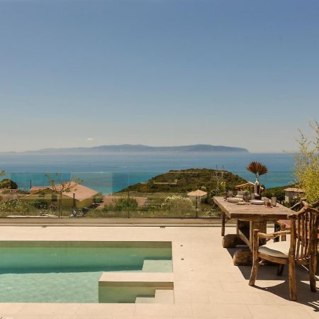 Hilaritas Luxury Suites Sea View, Private Pool & Jacuzzi Paradise Ratzaklion Ngoại thất bức ảnh