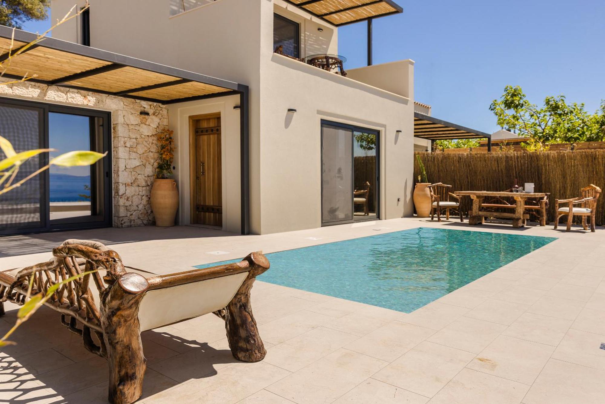Hilaritas Luxury Suites Sea View, Private Pool & Jacuzzi Paradise Ratzaklion Ngoại thất bức ảnh