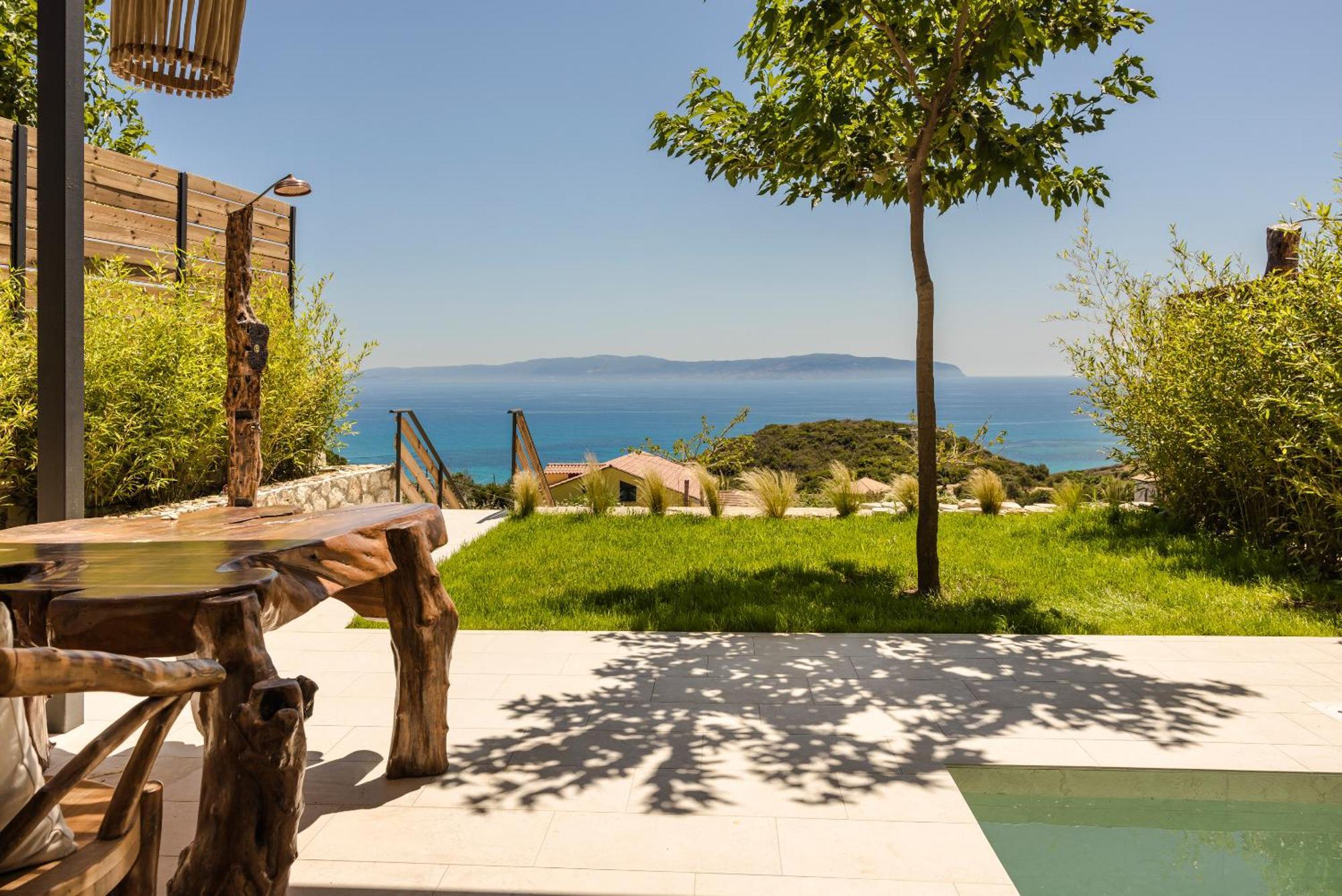 Hilaritas Luxury Suites Sea View, Private Pool & Jacuzzi Paradise Ratzaklion Ngoại thất bức ảnh