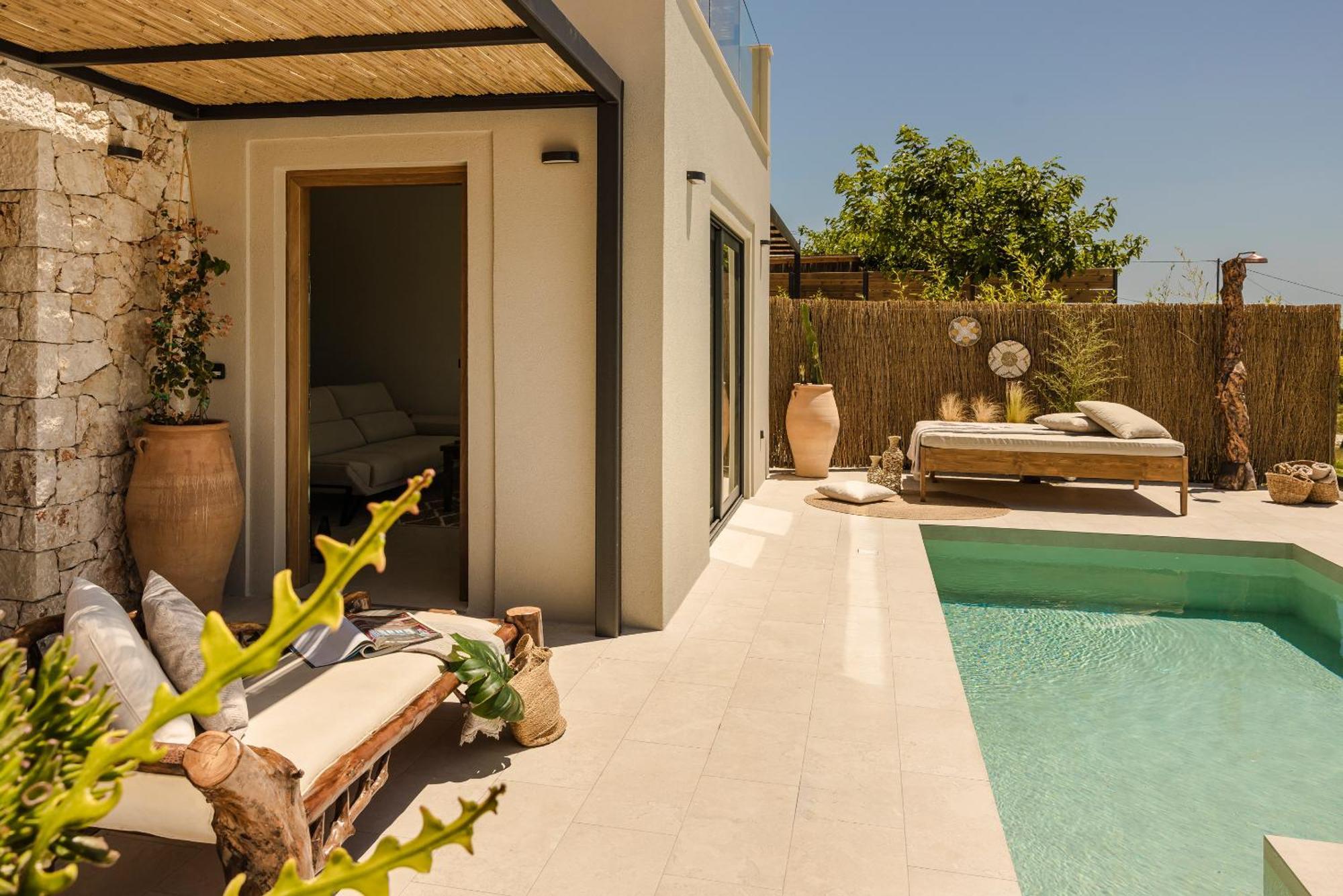 Hilaritas Luxury Suites Sea View, Private Pool & Jacuzzi Paradise Ratzaklion Ngoại thất bức ảnh